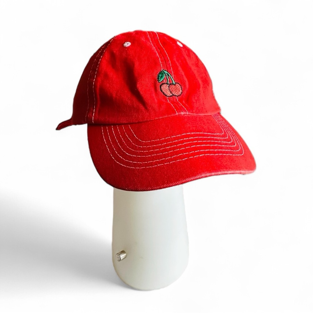 UNIF Cherry Embroidered Red Cap